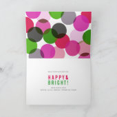 Happy Everythingメリーのタイポグラフィ写真 シーズンカード (内部)