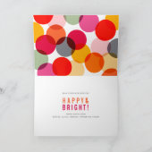 Happy Everythingメリーのタイポグラフィ写真 シーズンカード (内部)