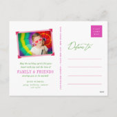 Happy Everythingメリーのタイポグラフィ写真 シーズンポストカード (裏面)