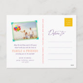 Happy Everythingメリーのタイポグラフィ写真 シーズンポストカード (裏面)