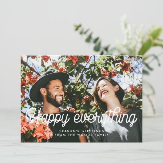 Happy Everythingレトロヴィンテージ写真 シーズンカード (スタンド正面)