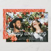 Happy Everythingレトロヴィンテージ写真 シーズンカード (正面/裏面)