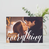 Happy Everything紙吹雪 |ホリデーフォトカード シーズンカード (スタンド正面)