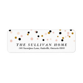 Happy Everything紙吹雪 |休日の住所 シール