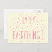 Happy Everything -おもしろい引用文はがき シーズンポストカード (正面/裏面)