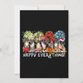 Happy Everything Boxer Dog Seasons All Year Tree L 招待状 (正面)