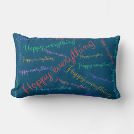 Happy Everything - Buntes Kissen für gute Laune ランバークッション