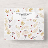 Happy Everything Photo Collageクリスマスカード オールインワン招待状 (裏面)