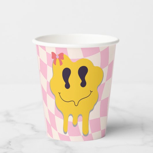 happy face 紙コップ (正面)