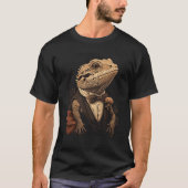Happy Face Bearded Dragon Tシャツ (正面)
