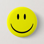 Happy Face Button 缶バッジ (正面)