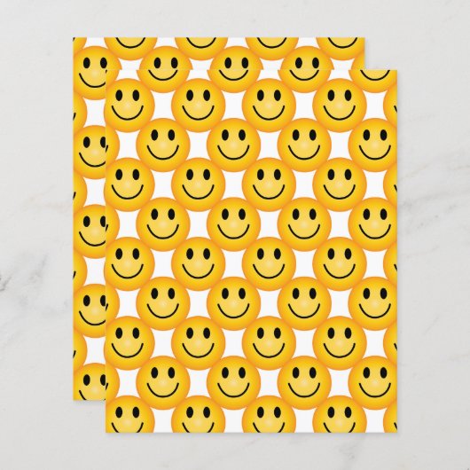 Happy Face Craft Paper, Smiley Happy Faces Emoji (正面/裏面)