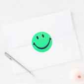 Happy face – Happiness – smiling face ラウンドシール (封筒)