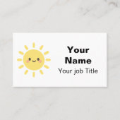 Happy Face Yellow Sun 名刺 (正面)