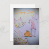 Happy Fall  サンキューカード (正面/裏面)