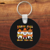 Happy Fall Bruhem All Teeth Thanksgiving Dental De キーホルダー (正面)