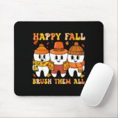 Happy Fall Bruhem All Teeth Thanksgiving Dental De マウスパッド (マウス)