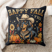 Happy Fall Y'All Dachshund  クッション (ブランケット)