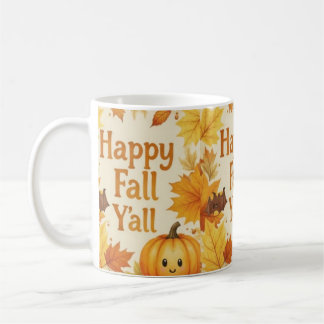 Happy Fall Y'all Mug コーヒーマグカップ