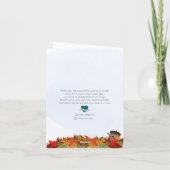 Happy Falling Acorns  カード (裏面)