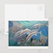 Happy_Family_-_Dolphins_Are_Awesome.JPG ポストカード (正面/裏面)