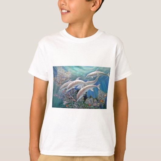 Happy_Family_-_Dolphins_Are_Awesome.JPG Tシャツ (正面)