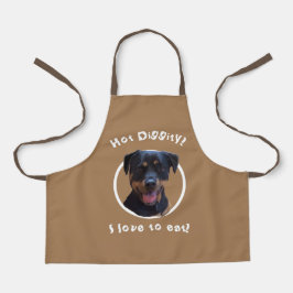 Happy Family-loving Rottweiler  Apron エプロン