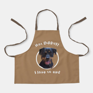 Happy Family-loving Rottweiler  Apron エプロン