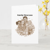 Happy Family Moments – Love & Togetherness カード (黄色い花)