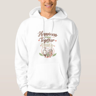 Happy family quote hoodie design パーカ