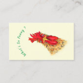 Happy Farm Roosterビジネスカおもしろいードテンプレート 名刺 (正面)