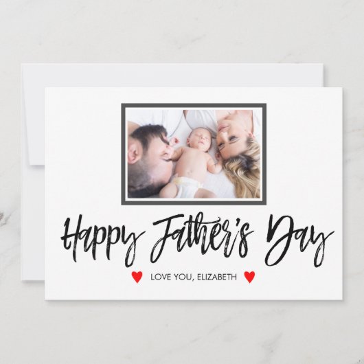 Happy Faters パーソナライズされた Day with Photo カード (正面)