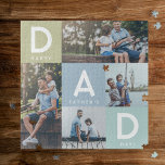 Happy Faters Dayパパモダン数々のPhoto Grid ジグソーパズル<br><div class="desc">彼が永遠にパーソナライズされた大切にする美しいパズルをあなたのパパに送りなさい。特別なパーソナライズされた写真コラージュパズルは、あなたの特別な家族の写真や思い出を表示する。私たちのデザインはシンプル、幸福な父親の日と一緒にグリッドデザインに表示された"パパ"文字と4フォトコラージュのグリッドデザインを備えている。</div>