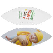 Happy Faters Day写真と文字 パーソナライズされた アメリカンフットボール (パネル)