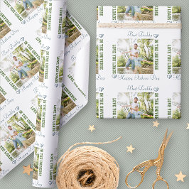 Happy Faters Day 最高のパパin the Universe写真 ラッピングペーパー