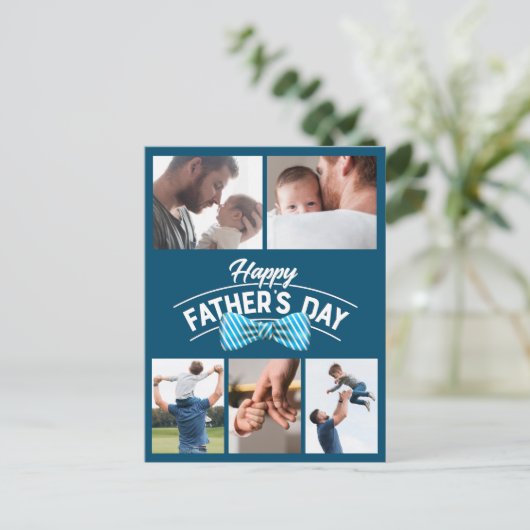 Happy Faters Day 5フォトコラージュ ポストカード (スタンド正面)