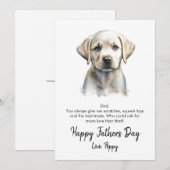 Happy Faters Day Dogの写真 シーズンカード (正面/裏面)