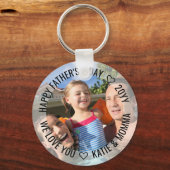 Happy Faters Day Photo We Love You Family Photo キーホルダー (正面)