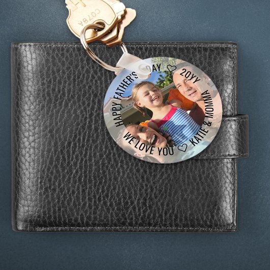 Happy Faters Day Photo We Love You Family Photo キーホルダー