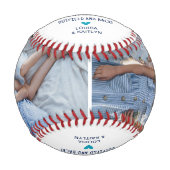 Happy Fatherモダン's Day 2 Photo Keepsake 野球ボール (正面)