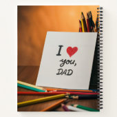 happy father day card from a kid ノートブック (裏面)