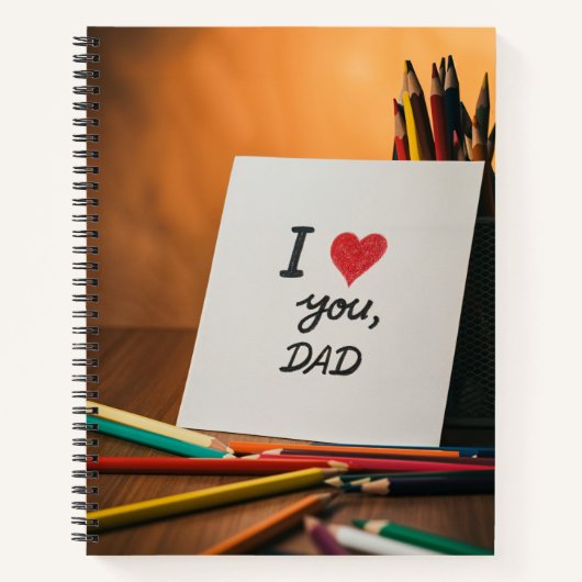 happy father day card from a kid ノートブック (正面)