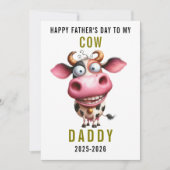 Happy Father’s Day for Dad | Cute Cow シーズンカード (正面)
