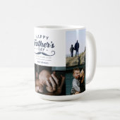 Happy Father’s Day Mustache Tribute Design コーヒーマグカップ (正面右)