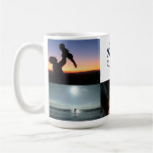 Happy Father’s Day Mustache Tribute Design コーヒーマグカップ (左)