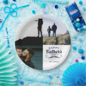Happy Father’s Day Mustache Tribute Design ペーパープレート (パーティー)