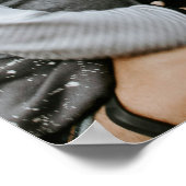 Happy Father’s Day Mustache Tribute Design ポスター (角)