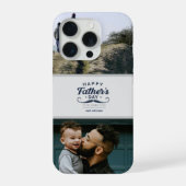 Happy Father’s Day Mustache Tribute Design iPhoneケース (裏面)