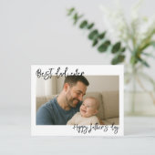 Happy Father’s Day Photo | Custom Dad Ever シーズンポストカード (スタンド正面)