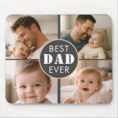 Happy Father’s Day Photo | Custom Dad Ever マウスパッド (正面)
